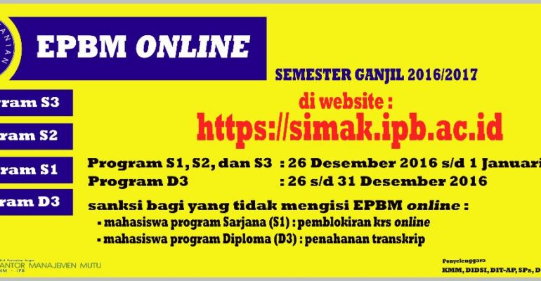 Spanduk EPBM Ganjil