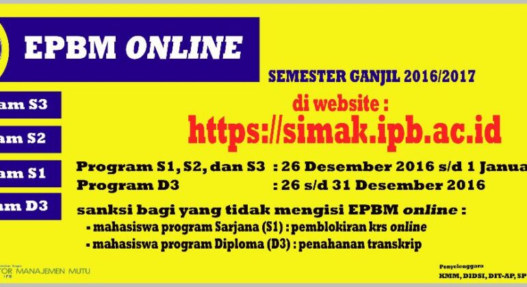 Spanduk EPBM Ganjil