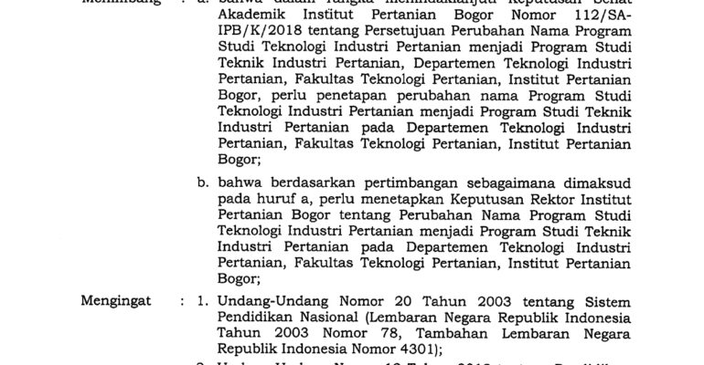 368-IT3-PP-2018 Tentang Perubahan Nama Program Studi Teknologi Industri Pertanian Menjadi Program St_page-0001