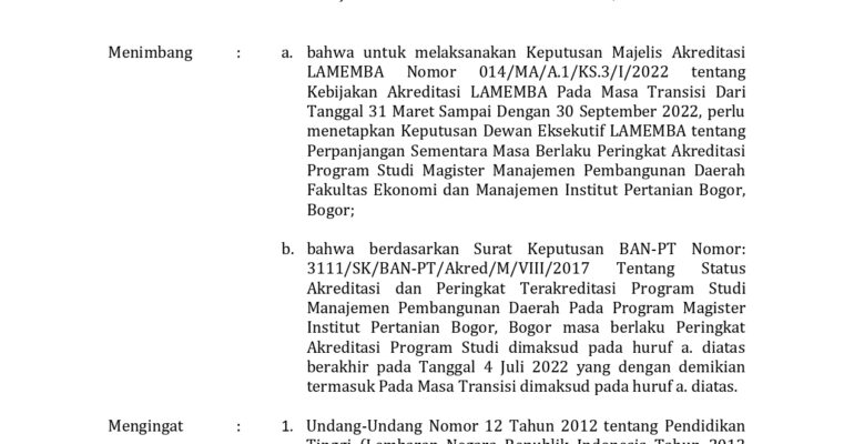 SK Perpanjangan Institut Pertanian Bogor S2 Manajemen Pembagunan Daerah_page-0001